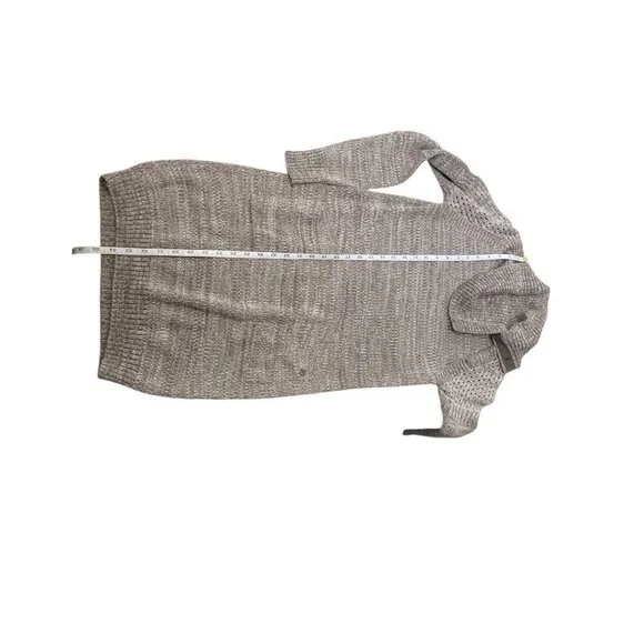 Prana Cowl Neck Archer Sweater Dress Pockets Organic Cotton Wool Blend Neutral - Picture 9 of 10